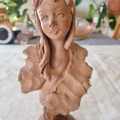 Clay Terracotta Bust of a woman