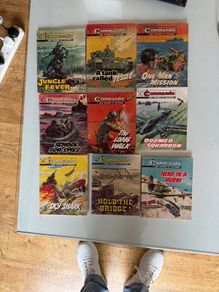 Commando books magazines x 9