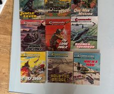 Commando books magazines x 9