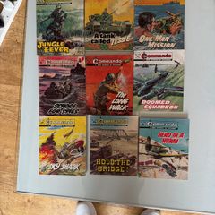 Commando books magazines x 9