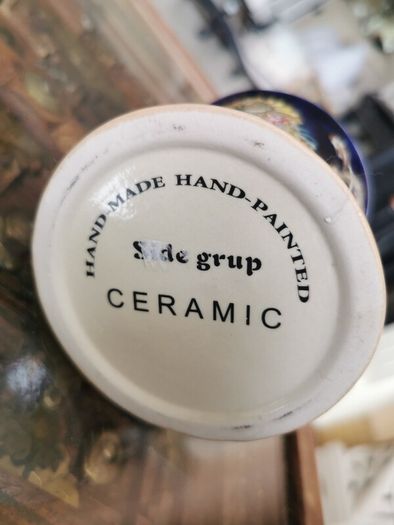 Side Grup Hand Painted Ceramic Mug  Ottoman Orientalist Design  25 euros