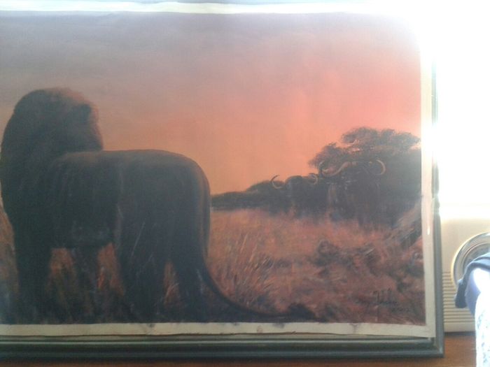 Beautiful African Oil Painting