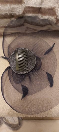 Navy fascinator