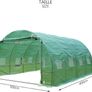 Polytunnel Greenhouse 4x3x2m  Poly Tunnels Gardening Walk In Pollytunnel Tent with Steel Frame Image 6
