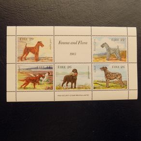 Ireland 1983.Irish Dogs.Miniature Stamp Sheet.Fauna and Flora.Mint never hinged.