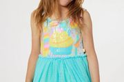 Billieblush blue girls sequin sleeveless tulle dress Age 4 BNWT
