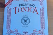 Violin string - Pirastro Tonica Violin D 3/4 - 1/2 med