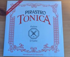 Violin string - Pirastro Tonica Violin D 3/4 - 1/2 med