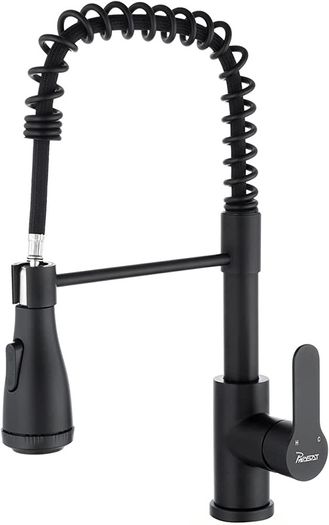 Kitchen Tap,Nickel Sink Mixer Tap with Extendable Spray,Spring Kitchen Tap,360 Degree Swivel 4 Jets,Stainless Steel (FREE POSTAGE)