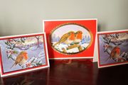 Set of 3 Vintage Hallmark Christmas Card.