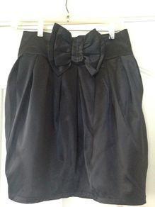 Black satin Lipsy skirt