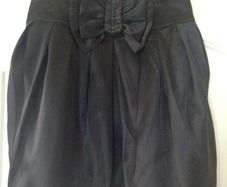 Black satin Lipsy skirt