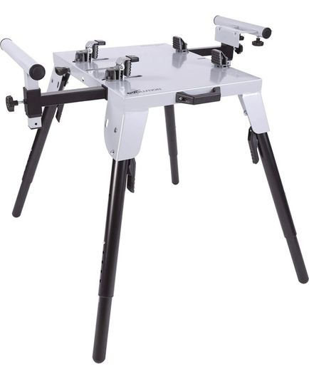 Chop Saw Stand Universal Fitting (AKA Chop Saw Table, Saw Bench) - Height Adjustable - 3M Extendable Arms & Supports Up To 225 kg - Highly Portable with Telescopic Folding Legs (FREE POSTAGE)