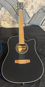 Harley Benton D-120CE BK Guitar and Guitar Case