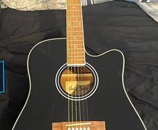 Harley Benton D-120CE BK Guitar and Guitar Case