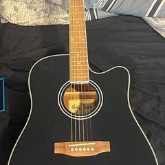 Harley Benton D-120CE BK Guitar and Guitar Case