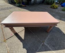 Solid wood painted coffee table