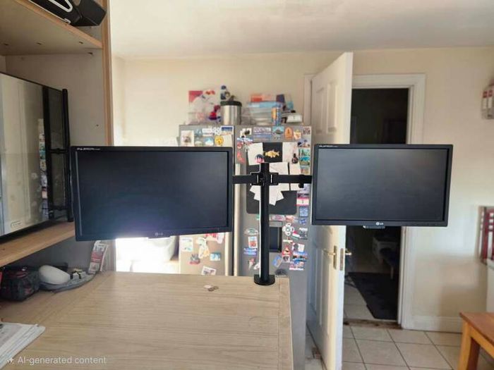 Dual monitor stand