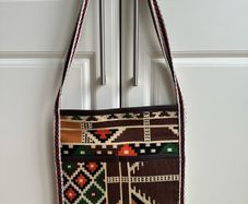 Brand new Saudi Arabia handmade woven shoulder bag with traditional Saudi embroidery, many pockets