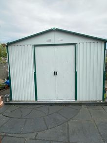 Large Galvanised Garden Shed  includes Floor