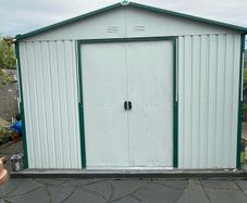 Large Galvanised Garden Shed  includes Floor