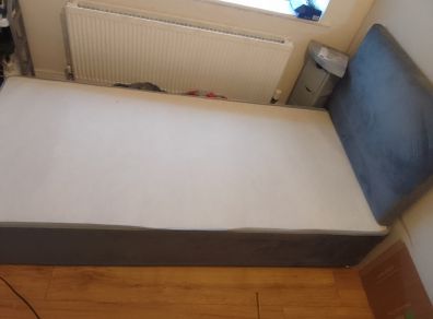 Single bed plus headboard