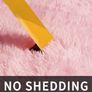 Rugs Living Room 60x120cm, Pink Runner rug for Bedroom, Washable Anti Slip Fluffy Rug Shaggy Soft Modern Floor Carpets Mat Beside Rugs for Kids Hallway Living Room Image 3