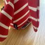Polarn O Pyret POP soft rabbit toy red and white classic stripes Image 9