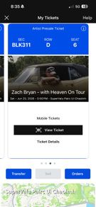 2 Zach Bryan Tickets