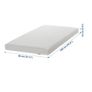 IKEA ASVANG Foam mattress, firm/white, 80x200cm Image 9