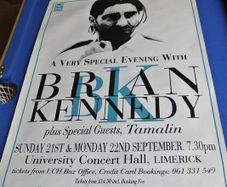Promotional Poster For Brian Kennedy Tour  Back In 1990's