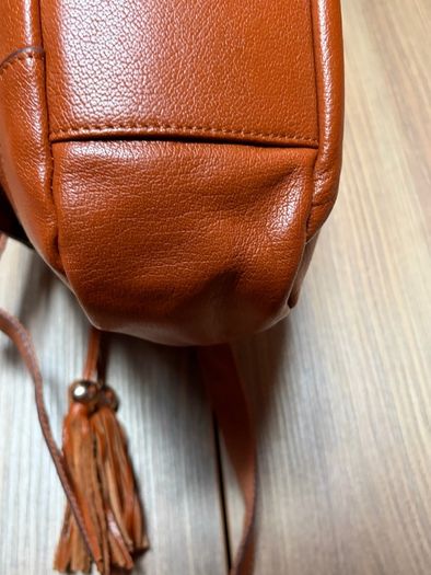 Handbag leather