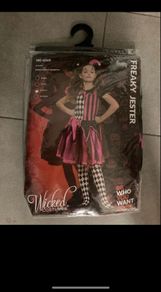 Freaky Jester Halloween Costume Girl