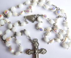 Vintage Natural Stone Beaded Rosary