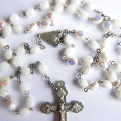 Vintage Natural Stone Beaded Rosary