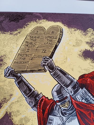 Limited Edition Robocop Terminator Screen Print by Tim Doyle