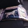 Silk scarf with horses design Image 7