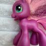 My Little Pony Cheerilee Ponytails 2008 Purple Pink Brushable approx. 10 cm. Used Please see photos Image 7