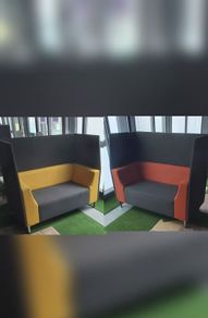 2 Office Privacy Booth Sofas