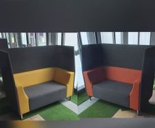 2 Office Privacy Booth Sofas