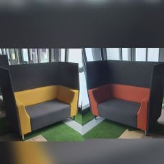 2 Office Privacy Booth Sofas