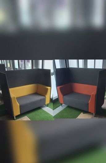2 Office Privacy Booth Sofas