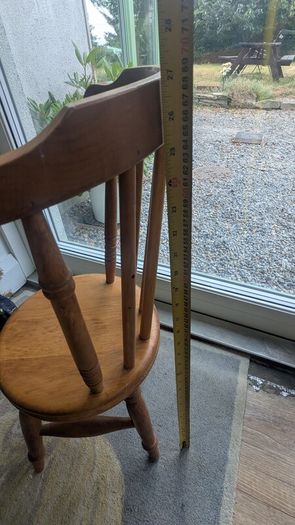 2 solid childs chairs