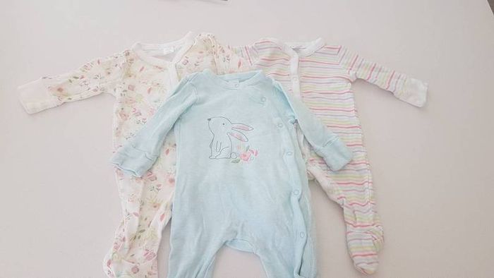 Boots Mini club 0-3 months sleepsuits