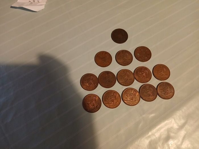 old irish pennies
