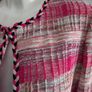 Like new. Ming Wang Petite Large (PL) Pink and cream blazer with braided trim. Image 2