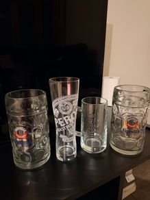 Beer Glasses Erdinger & Peroni