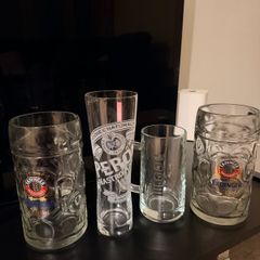 Beer Glasses Erdinger & Peroni
