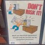 2 x framed safety pictures for ESB illustrated images,,,buyer collects, nice for any advertising wall display,,one glass broke on one picture,but can be easy replace ,,sold as seen,I reckon 80s 90s Image 3
