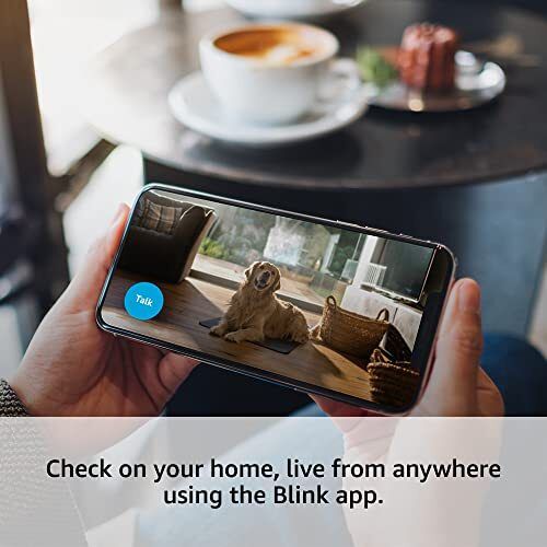 Blink Mini Indoor Security Camera 1080p HD Motion Detection Two Way Audio Works with Alexa White